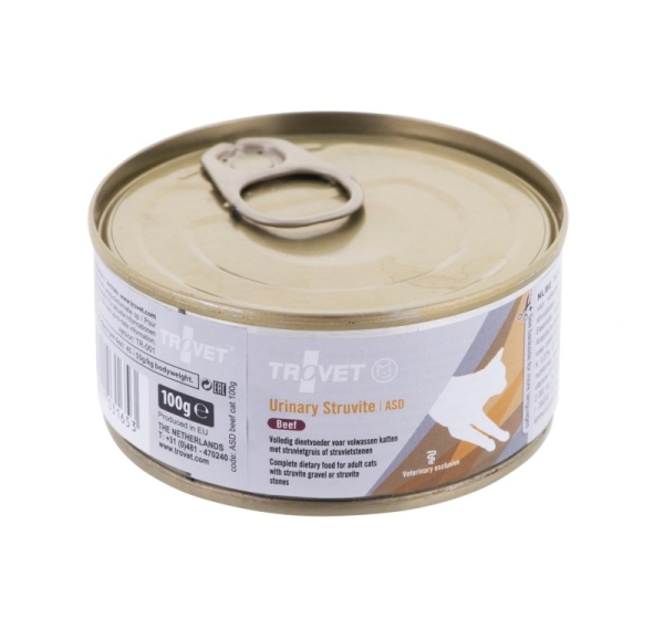 Trovet ASD Urinary Struvite with beef - wet cat food - 100 g
