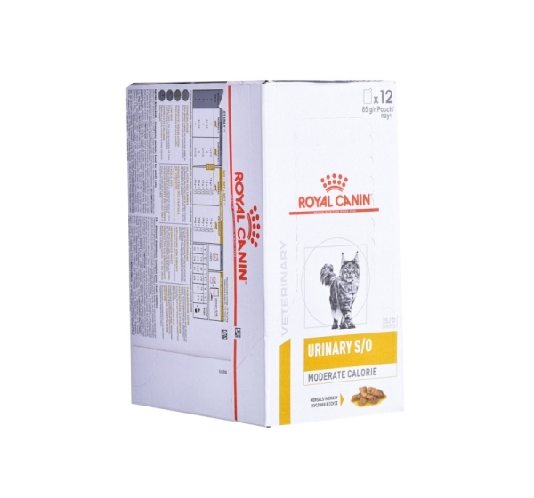 ROYAL CANIN Urinary S/O Moderate Calorie - wet cat food - 12 x 85g