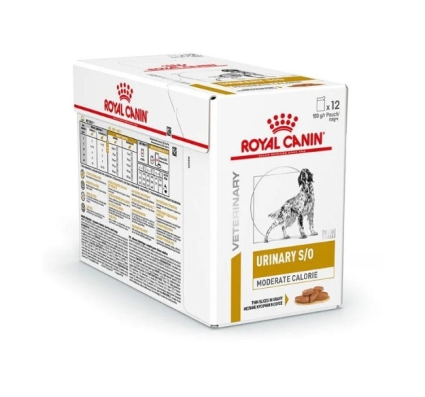 ROYAL CANIN Dog Urinary S/O Moderate Calorie - wet dog food - 12 x 100g