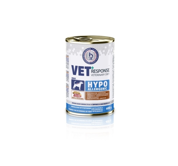 VET RESPONSE Hypoallergenic Duck - wet dog food - 400g