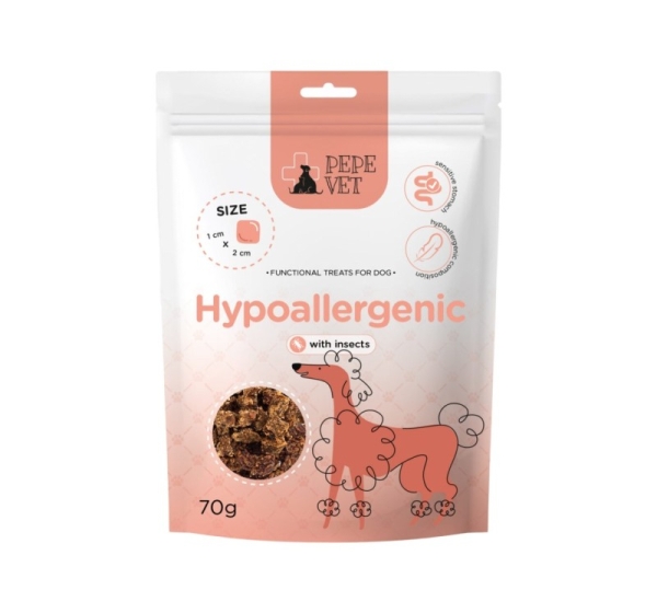 PEPE VET Hypoallergenic Insect - dog treat - 70g