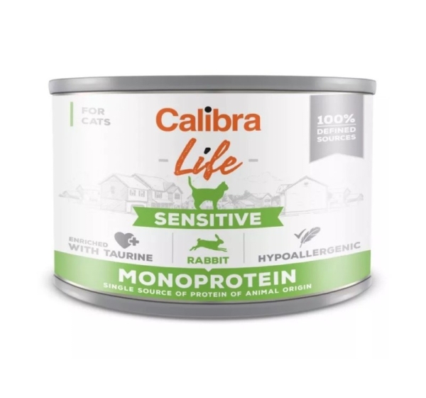 CALIBRA Cat Life Sensitive Rabbit - wet cat food - 200g