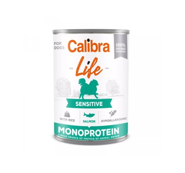 CALIBRA Life Sensitive Salmon with rice - wet dog food - 400g