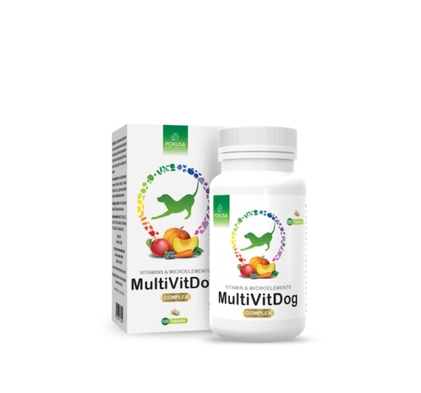 POKUSA MultiVit Dog Complex - supplements for dogs - 120 pcs