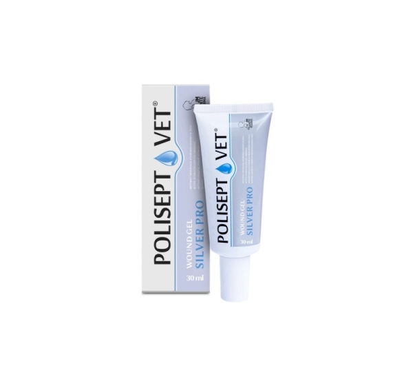 JM SANTE Polisept Vet Wound gel Silver Pro - gel dressing for dogs and cats – 30 ml