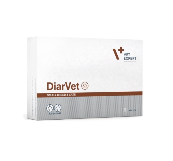 VETEXPERT Diarvet Small breed - supplements for dogs and cats - 6 tablets