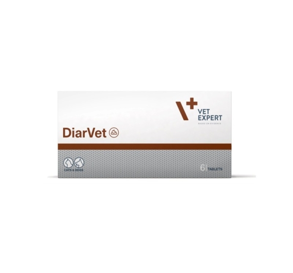 VETEXPERT Diarvet - supplements for dogs and cats - 6 tablets