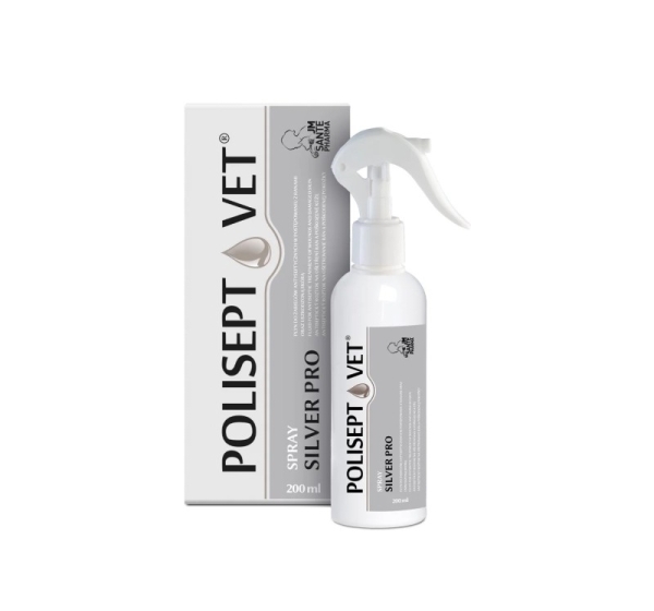 JM SANTE Polisept Vet Spray Silver Pro - wound solution for dogs and cats – 200 ml