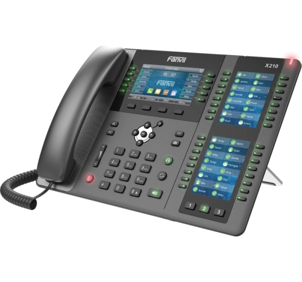 Fanvil X210 V2 IP phone Black 20 lines LCD