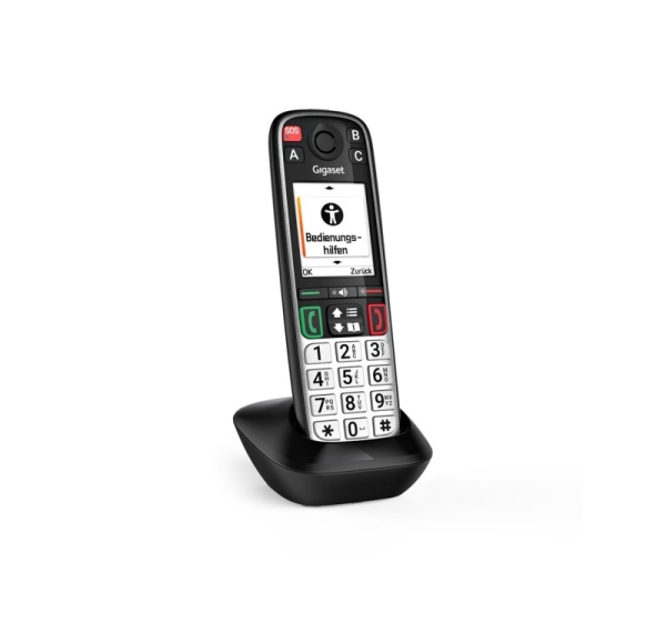 Gigaset EASY 500HX Analog/DECT telephone Caller ID Black, Silver