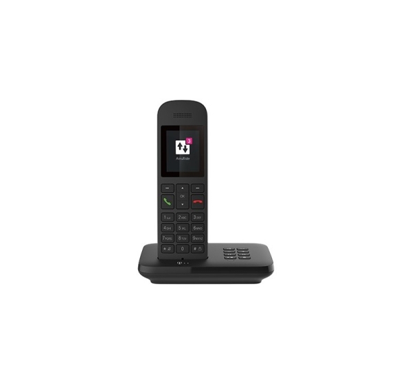 Telekom Sinus A12 Analog/DECT telephone Black