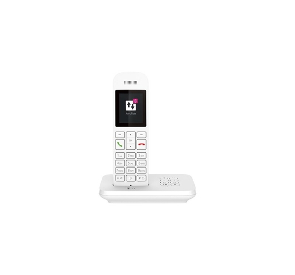 Telekom Sinus A12 Analog/DECT telephone White