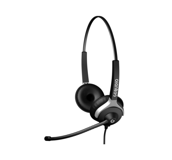 GEQUDIO WA9021 headphones/headset Wired Head-band Office/Call center Black