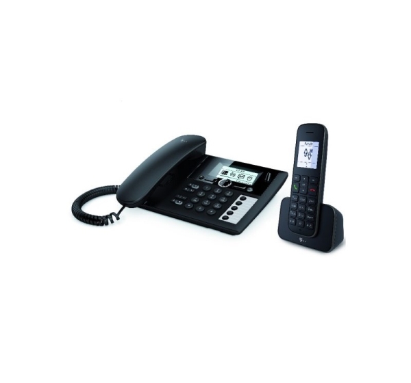 Telekom Sinus PA 207 Plus 1 Analog/DECT telephone Caller ID Black