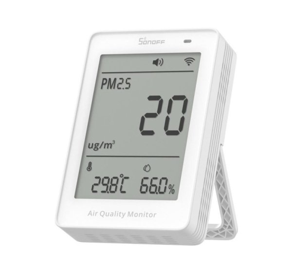 Miernik jakości powietrza WiFi LCD Sonoff AirGuard PM2.5 SAWF-07P