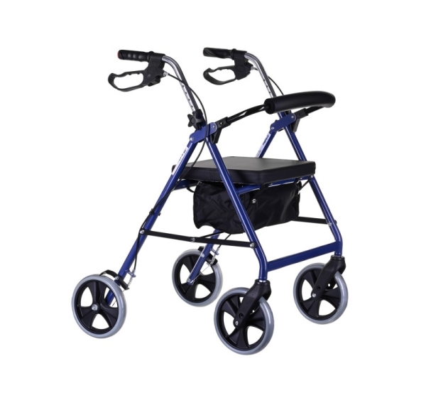 Four-wheel rehabilitation stand