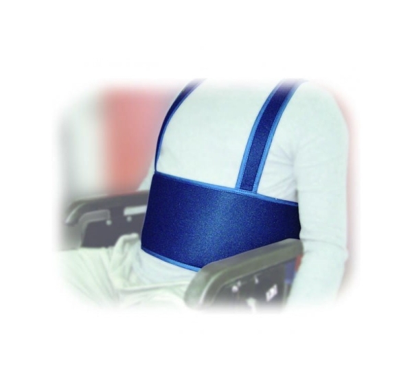 Secuback wheelchair stabiliser belt with abdominal attachment (type 2)