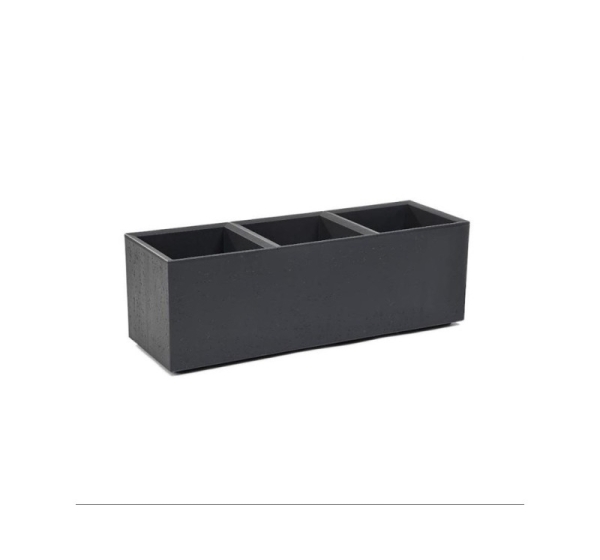 FLOWERPOT PLASTIC KARO 90X30X30CM ANTRA