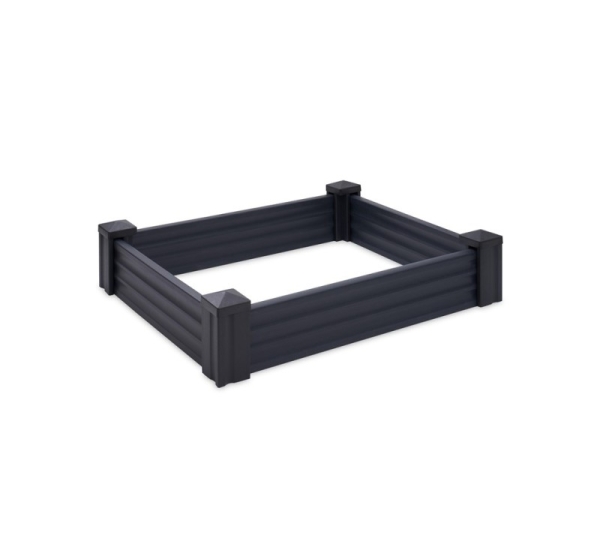 RAISED BED PLASTIC 80X120CM DARK GREY