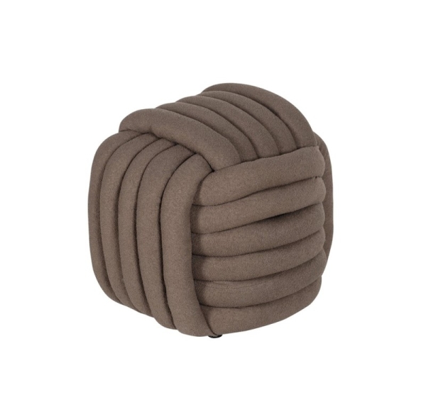 STOOL HS-NP16-2 BROWN 45X45X45CM