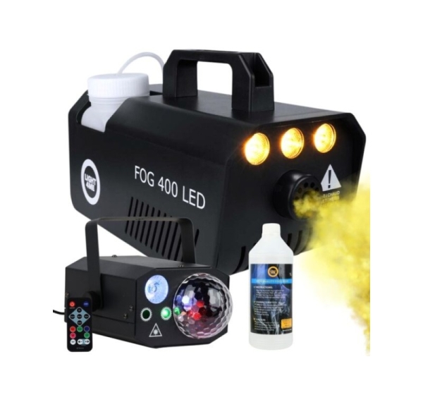 LIGHT4ME GIG Set 1 - set (smoke machine + 1 litre smoke fluid + 4-in-1 lighting effect)