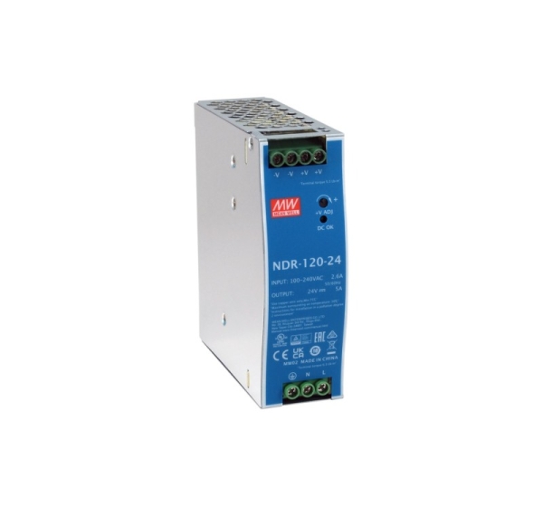 LevelOne 24V DC Industrial Power Supply, 120W, DIN-Rail,-20 ~ +70 ℃