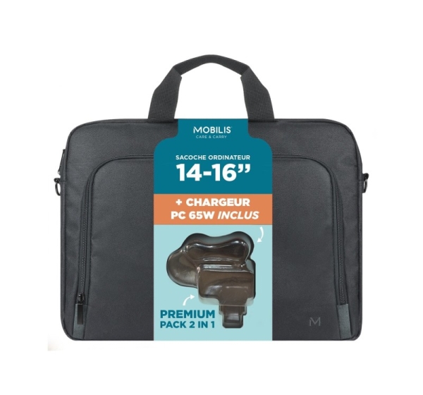 Mobilis 003089 laptop case 40.6 cm (16") Toploader bag Black