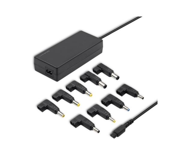 Qoltec 50012 Automatic universal power adapter 90W | 9 plugins | +power cable