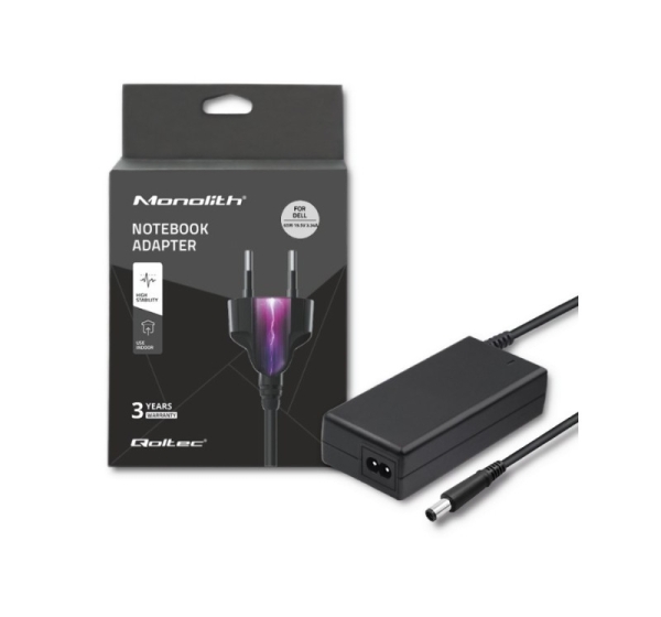 Qoltec 51519.65W Power adapter for Dell 65W 19.5V 3.34A
