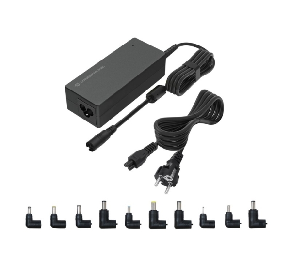 Conceptronic OZUL08B10 90W Universal Laptop Charger, 10 Charging Tips incl.
