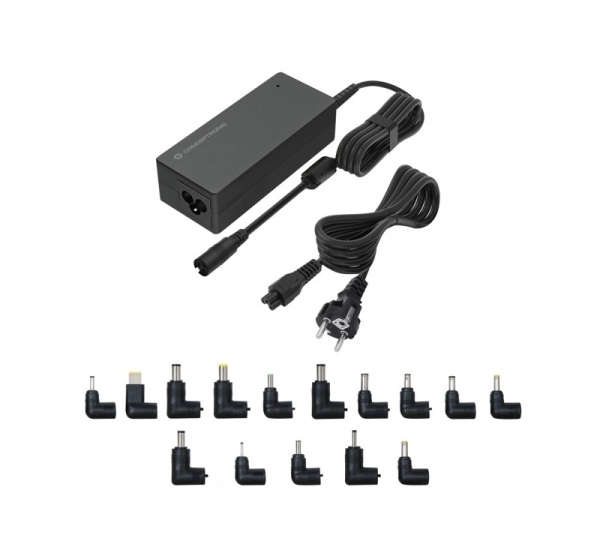 Conceptronic OZUL08B15 90W Universal Laptop Charger, 15 Charging Tips incl.
