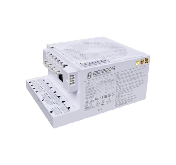 Lian Li EDGE GOLD 1200 80 PLUS Gold Netzteil, PCIe 5.1, ATX 3.1 - 1.200 Watt, weiß, inkl. USB-Hub