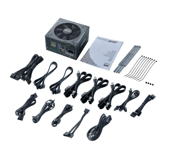 PHANTEKS AMP GH 850W 80 PLUS Gold Power Supply, PCIe 5.1, ATX 3.1 - 850 Watt, black