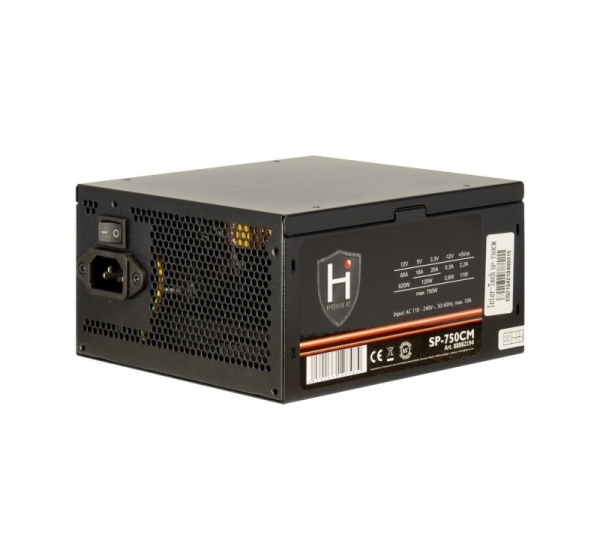 Inter-Tech HiPower SP-750CM power supply unit 750 W 20+4 pin ATX ATX Black