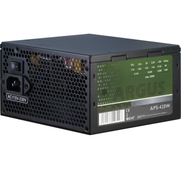 Inter-Tech Argus APS power supply unit 420 W 20+4 pin ATX ATX Black