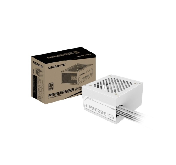 GIGABYTE P550SS ICE Power Supply - PCIe 5.0, 80 PLUS Silver, 120mm Fan, ATX 3.0 compatible, EU Plug