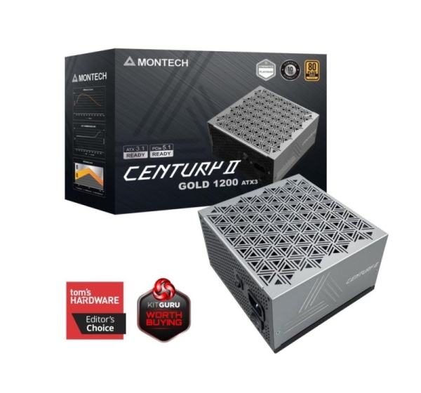 MONTECH Power Supply Century II 1200W 80+ ATX 3.1