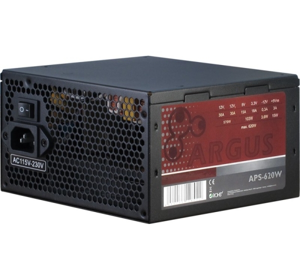 Inter-Tech Argus APS power supply unit 620 W 20+4 pin ATX ATX Black