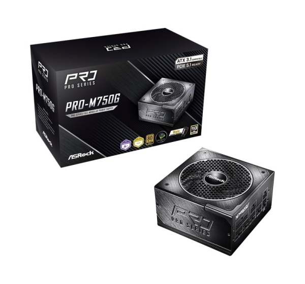Asrock PRO-M750G 750W 80 PLUS Gold power supply unit