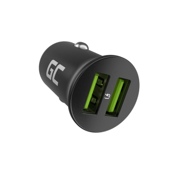 Green Cell Car Charger GC PowerRide Nano36 36W 6A 2x USB-A