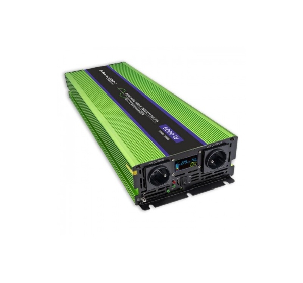 Qoltec Monolith power adapter/inverter Auto 6000 W Green