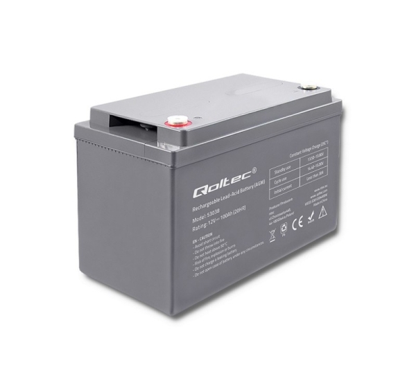 Qoltec - UPS-batteri - Blysyre - 100 A