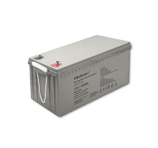 Qoltec Akumulator AGM | 12V | 200Ah | max. 3000A | 54.1kg