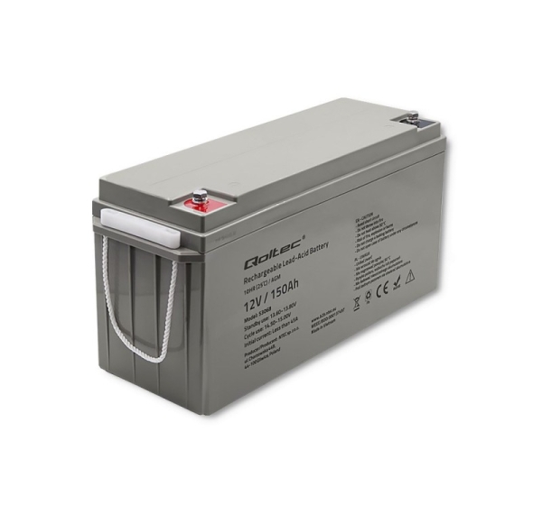 Qoltec 53068 AGM battery | 12V | 150Ah | max. 2250A