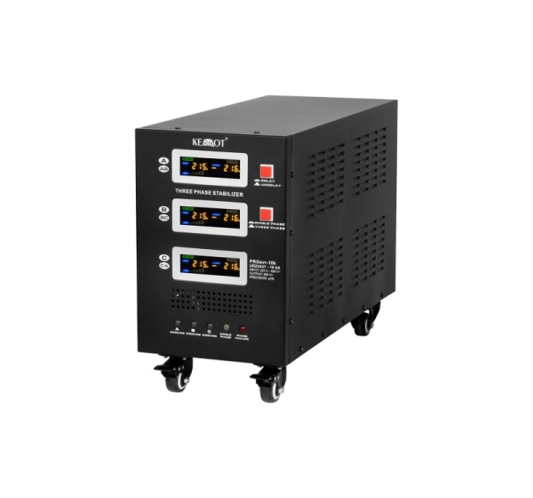 Automatic three-phase voltage stabilizer KEMOT PROavr-10k