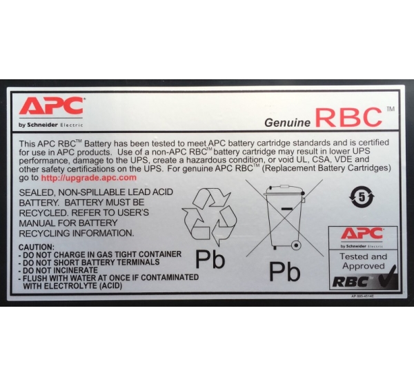 APC Battery Replacement Cartridge RBC48 (OEM)