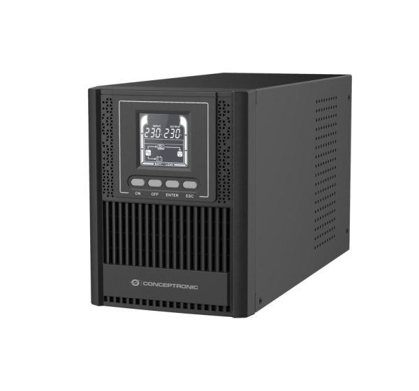 Conceptronic ZEUS52E1K 1000VA 900W Online Tower UPS, IEC