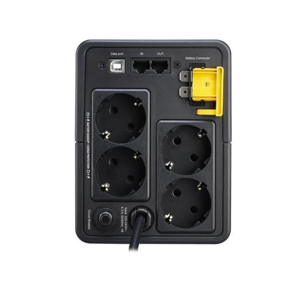 APC Back-UPS, 950VA, Tower, 230V, 4x CEE 7/7 Schuko outlets, AVR