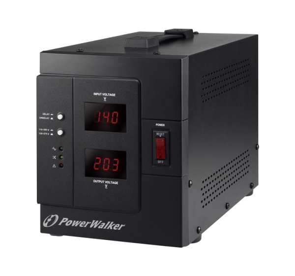 PowerWalker AVR 3000 SIV FR voltage regulator 1 AC outlet(s) 110-280 V Black