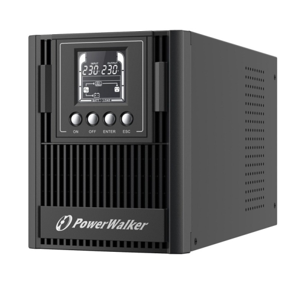 PowerWalker VFI 1000 AT uninterruptible power supply (UPS) Double-conversion (Online) 1 kVA 900 W 3 AC outlet(s)